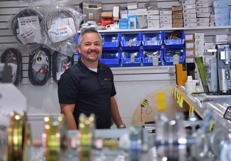 Remote transmitters and replacement parts at the RAS Kendall counter