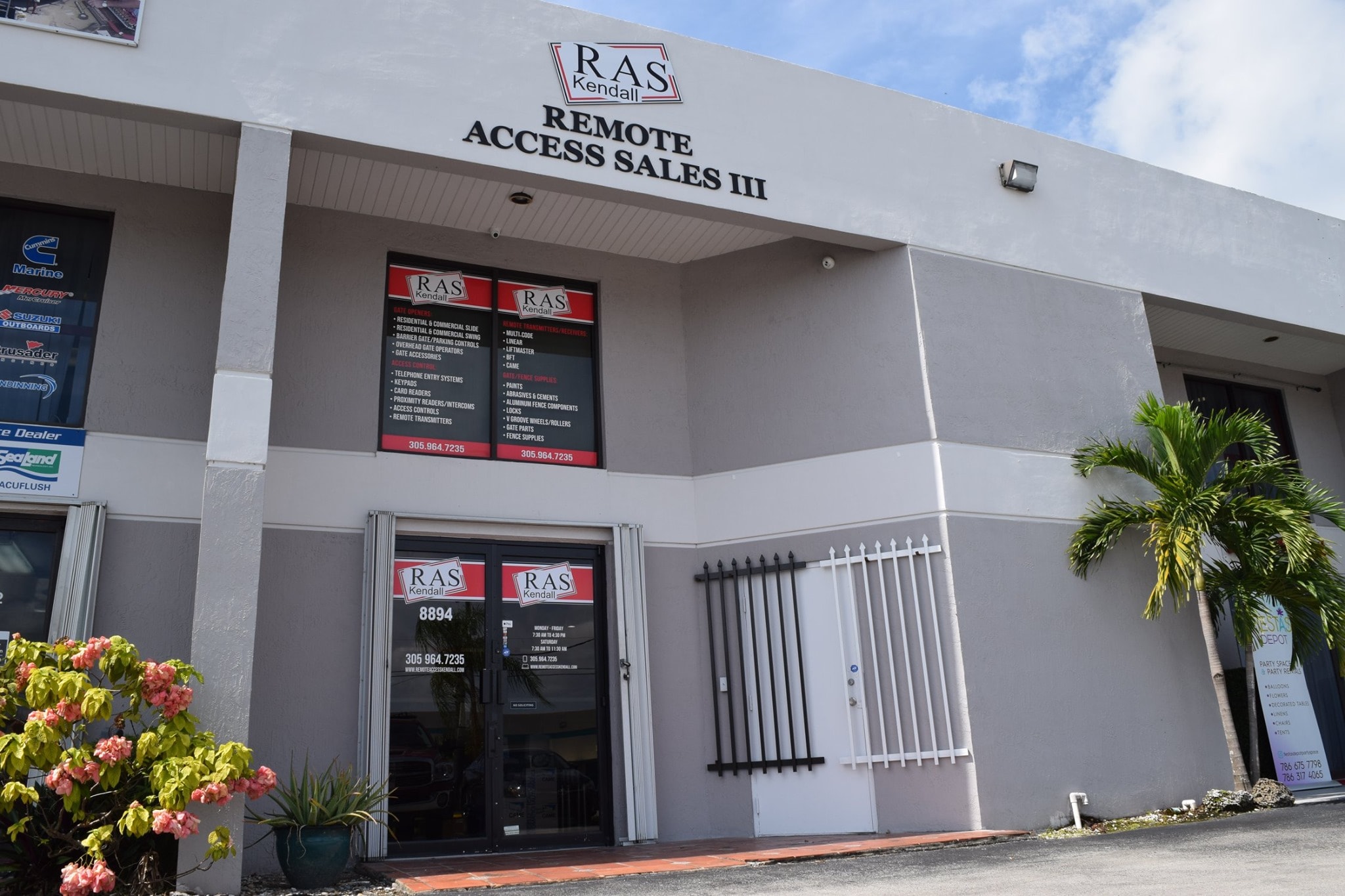 RAS Kendall storefront at Remote Access Sales III, 8888 SW 129th Terrace in Kendall, Florida